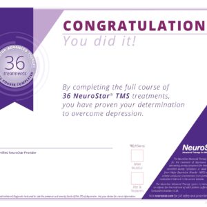 NeuroStar Advanced Therapy Course Completed Certificate